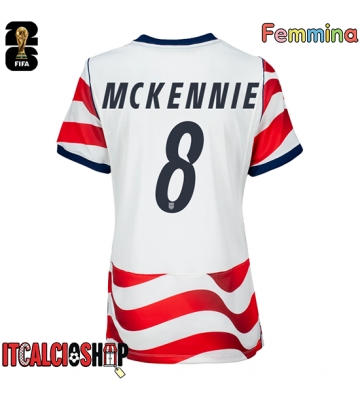 Stati Uniti Weston McKennie #8 Prima Maglia Femmina Mondiali 2026 Manica Corta